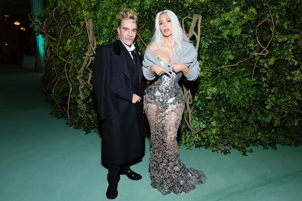 John Galliano and Kim Kardashian