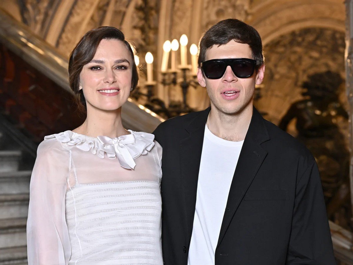 Keira Knightley and James Righton attend the Chanel Haute Couture Fall/Winter 2024-2025 show as part of Paris Fashion Week.