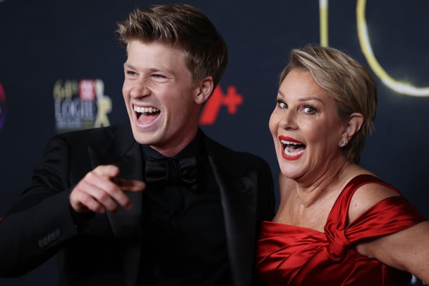 Robert Irwin and Julia Morris at the 64th TV WEEK Logie Awards.