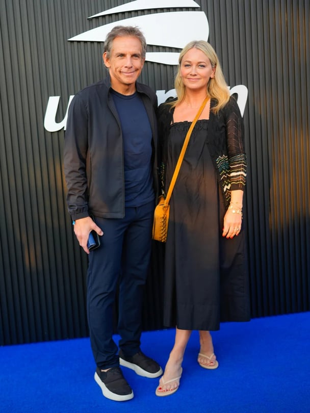 Ben Stiller and Christine Taylor in 2024.