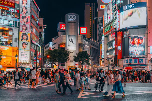 Shibuya Crossing in Tokyo