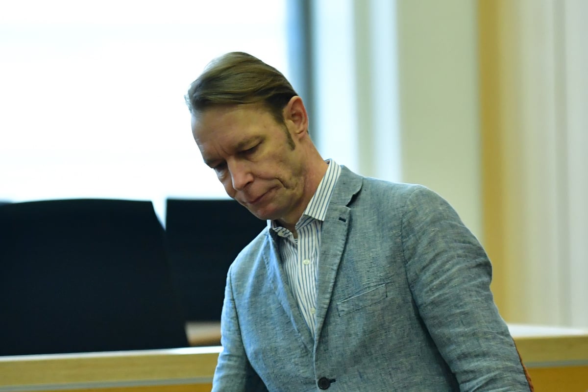 Christian Brueckner arrives at the Landgericht Braunschweig state courthouse for one of the final days of his trial for sex crimes on October 7, 2024 in Braunschweig, Germany. 