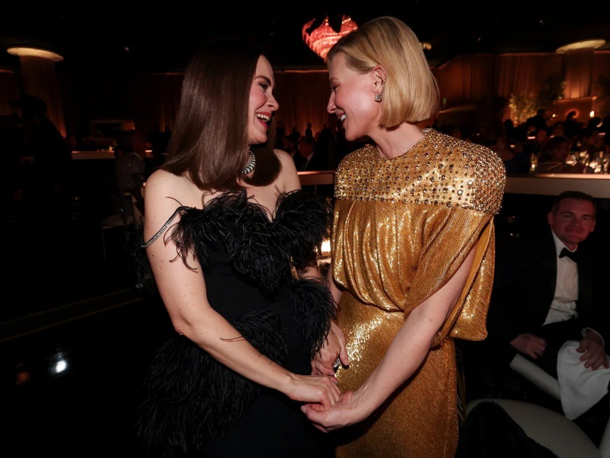 Sarah Paulson, Cate Blanchett during the 82nd Annual Golden Globes.