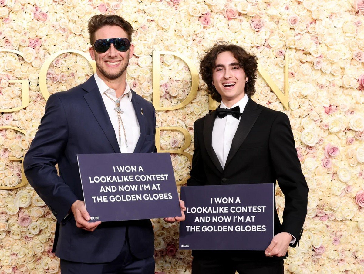 Max Braunstein and Miles Mitchell attend the 82nd Annual Golden Globe Awards at The Beverly Hilton