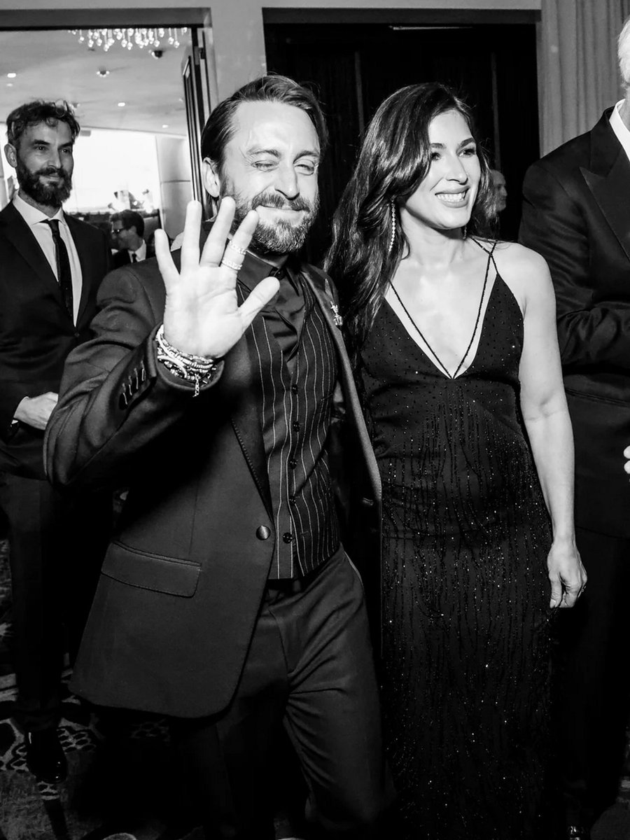 Kieran Culkin and Jazz Charton attend the 82nd Annual Golden Globe Awards