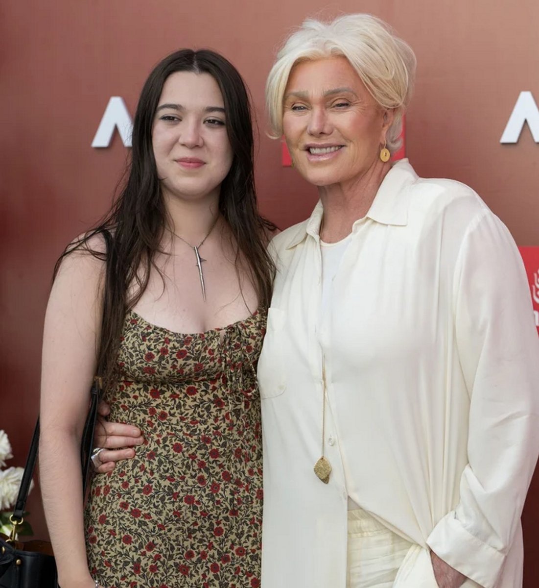 Ava Eliot Jackman and Deborra-lee Furness at the 2025 Australian Open. 