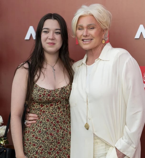 Ava Eliot Jackman and Deborra-lee Furness at the 2025 Australian Open.