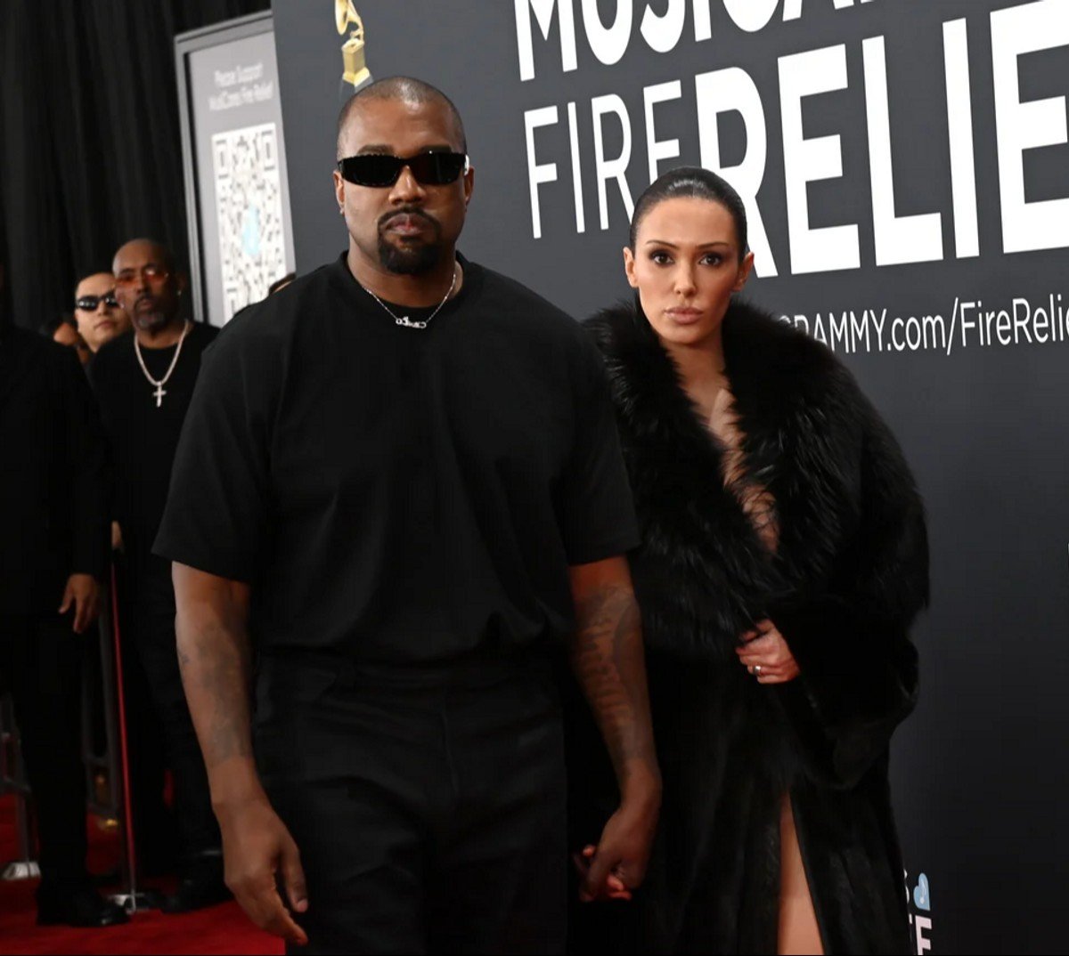 Kanye West and Bianca Censori attend the 67th GRAMMY Awards.