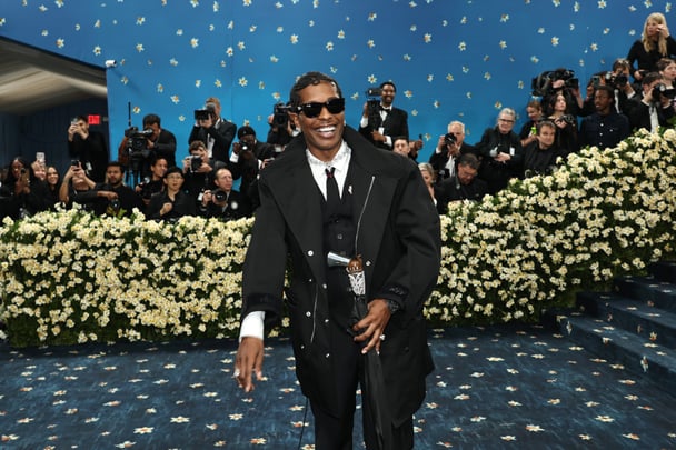 A$AP Rocky attends the 2025 Met Gala.