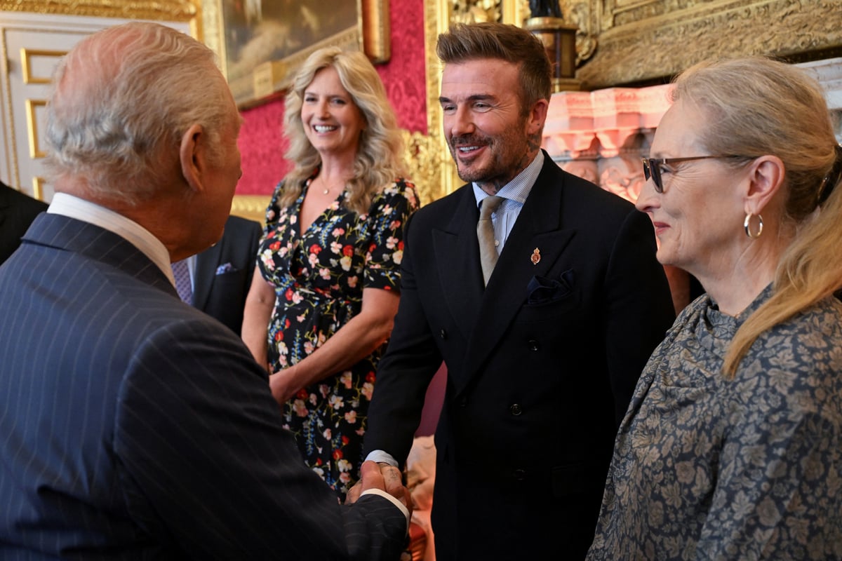 David Beckham is knighted. 
