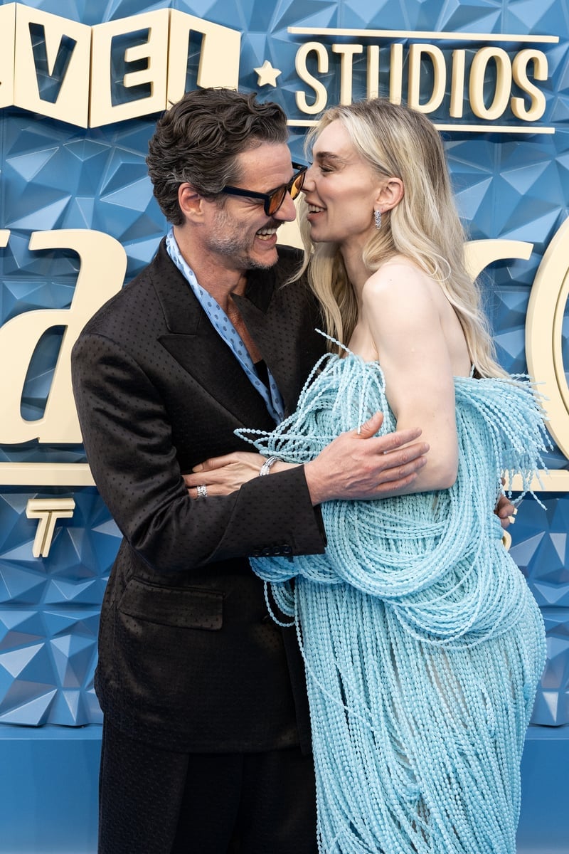 Pedro Pascal and Vanessa Kirby during the Fantastic Four press tour in 2025.
