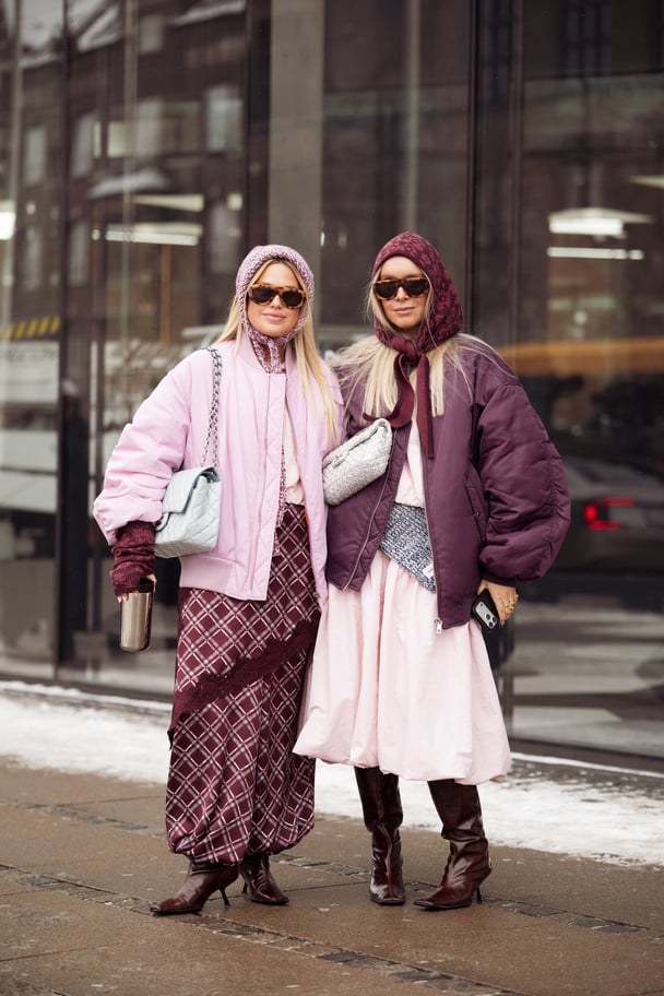 Guests at Copenhagen Fashion Week.