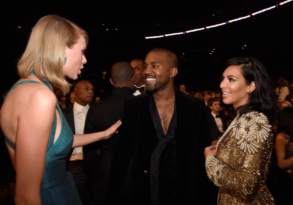  Taylor Swift, Jay Z, Kanye West and Kim West.