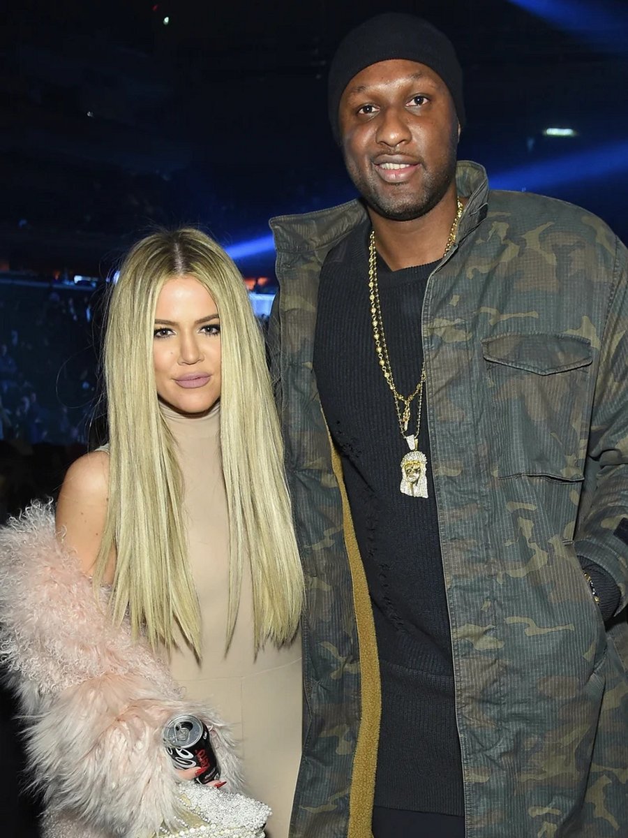 Khloe Kardashian and Lamar Odom attend Kanye West Yeezy Season 3 on February 11, 2016. 