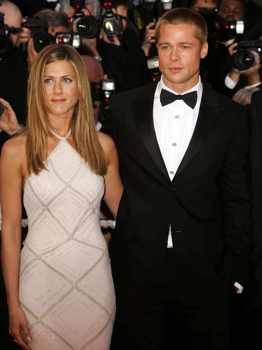 Jennifer Aniston and Brad Pitt