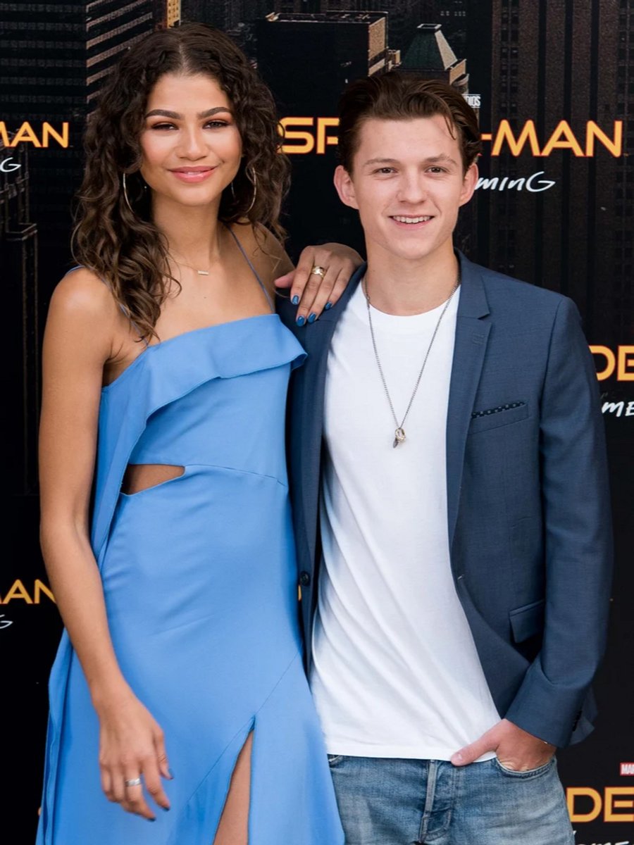 Tom Holland and Zendaya attend the 'Spiderman: Homecoming' movie photocall at Villamagna Hotel in Madrid 