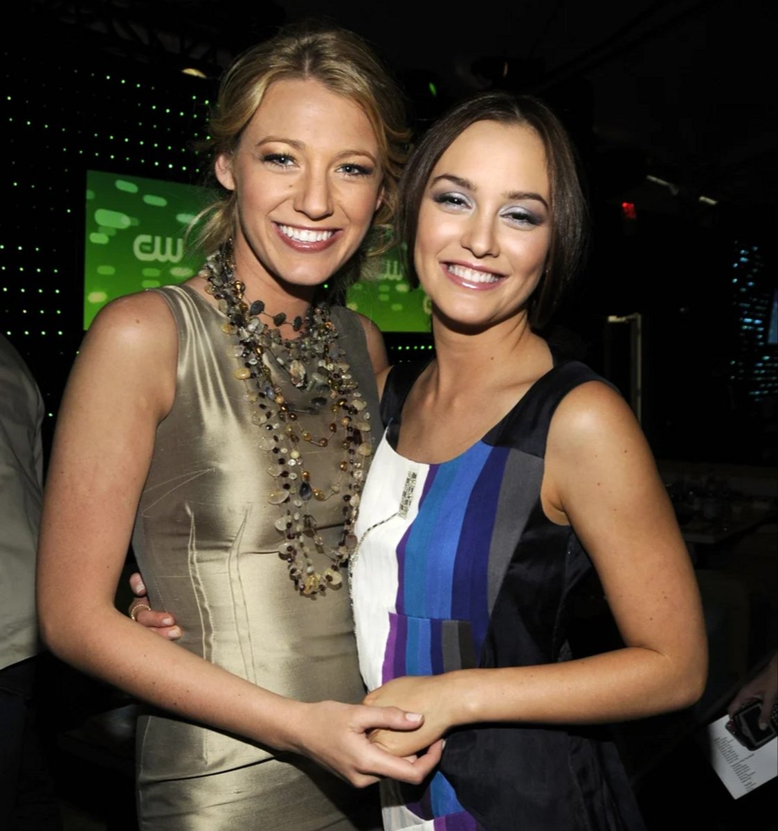 Blake Lively and Leighton Meester at the 2008 CW Network Upfronts.