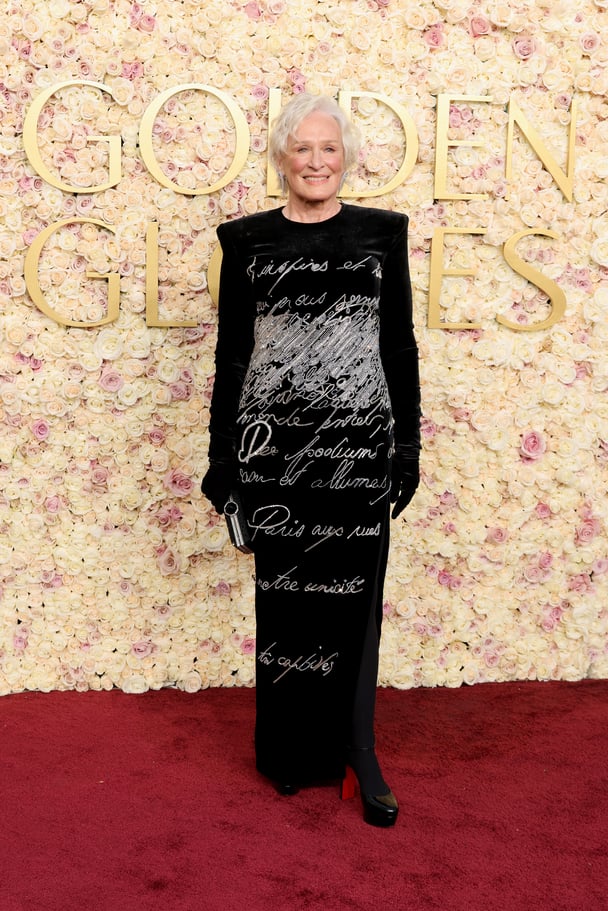 Glenn Close attends the 82nd Annual Golden Globe Awards.