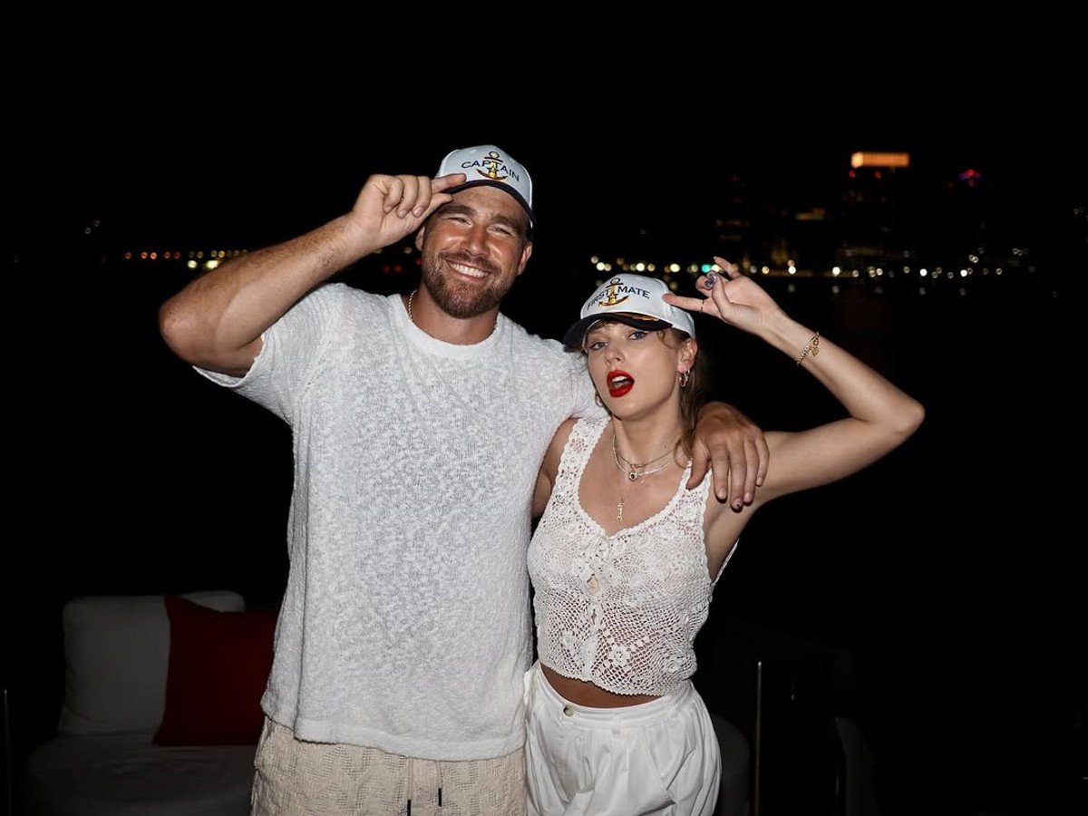 Taylor Swift and Travis Kelce.