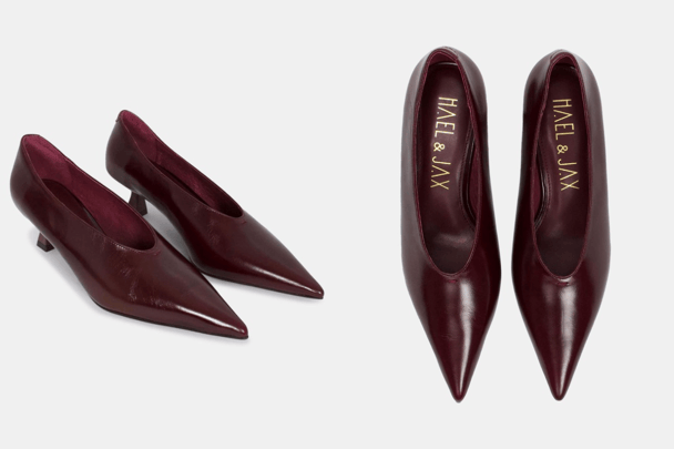 Hael And Jax Lindsey Pumps wine red maroon classic pumps