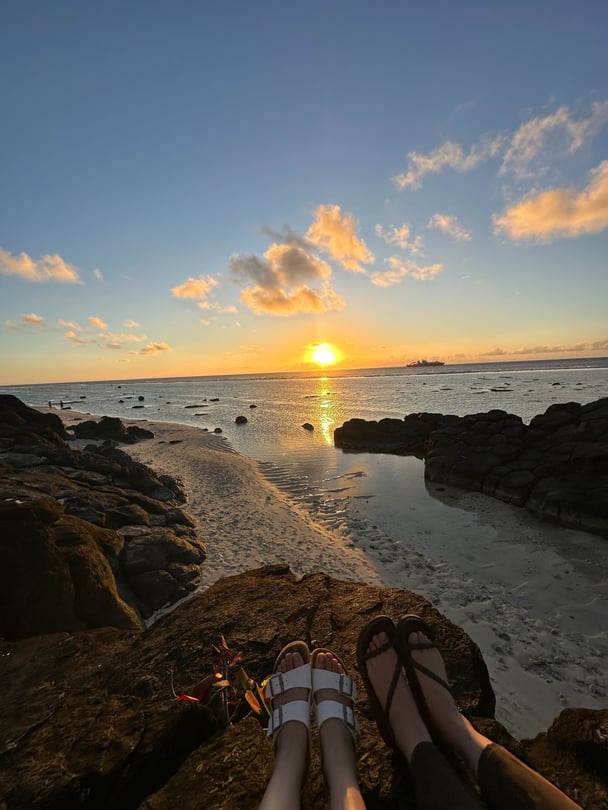 Black Rock beach sunset