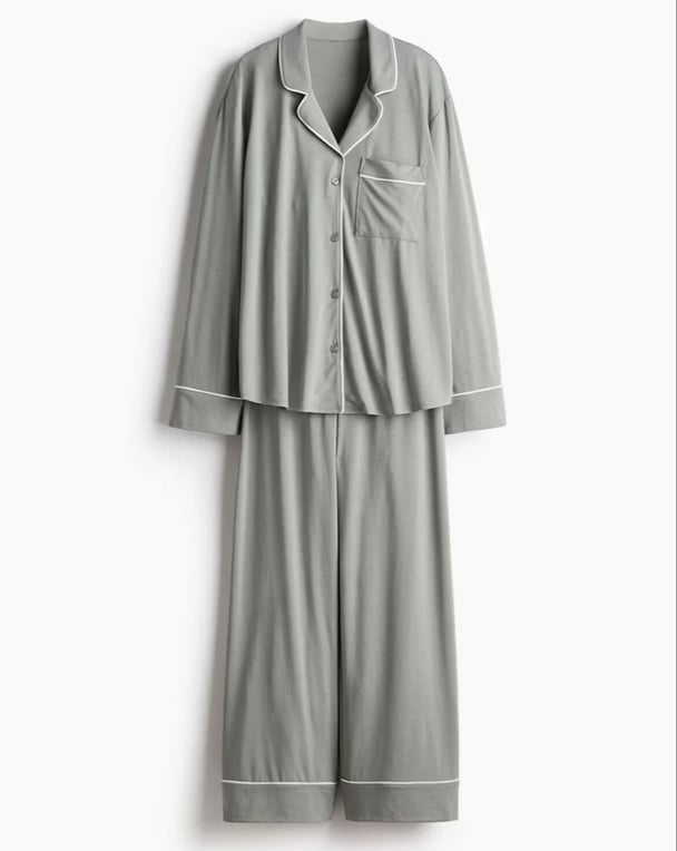 sage green PJ set