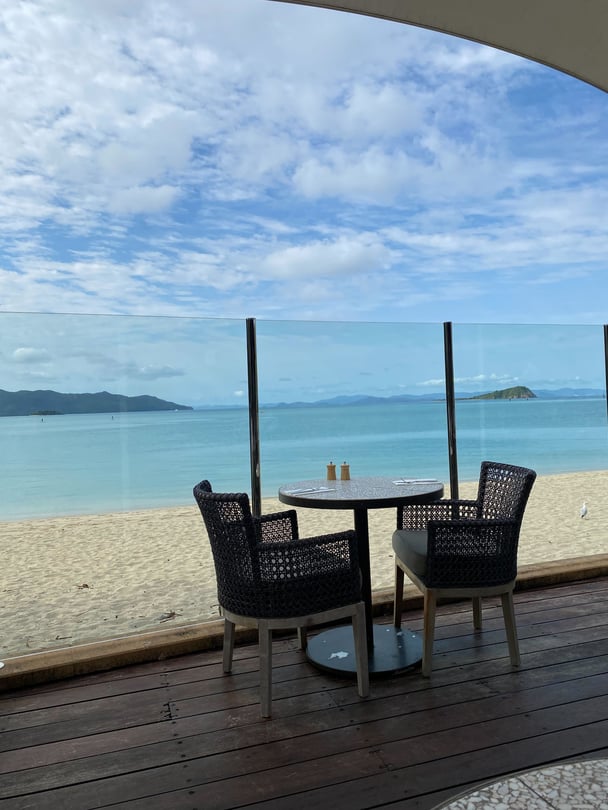 View from InterContinental Hayman Great Barrier Reef.