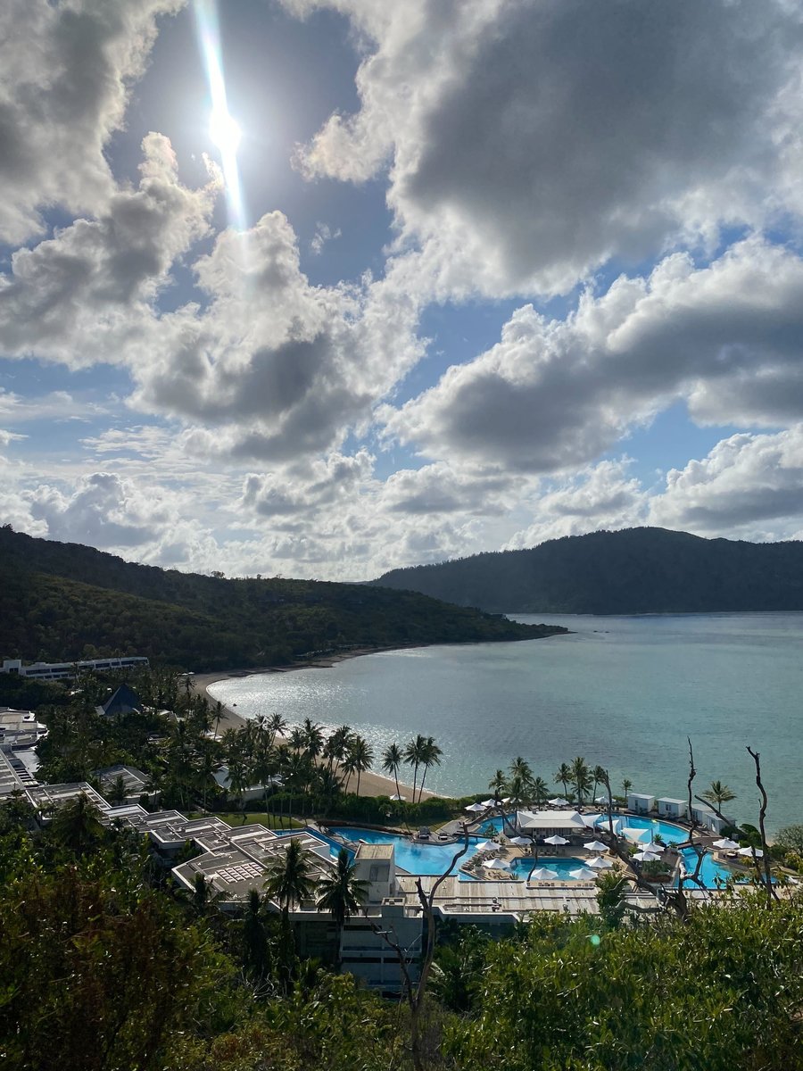 The view of Hayman Island from the hiking track.