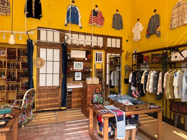 A colourful country themed retail shop in Malibu.