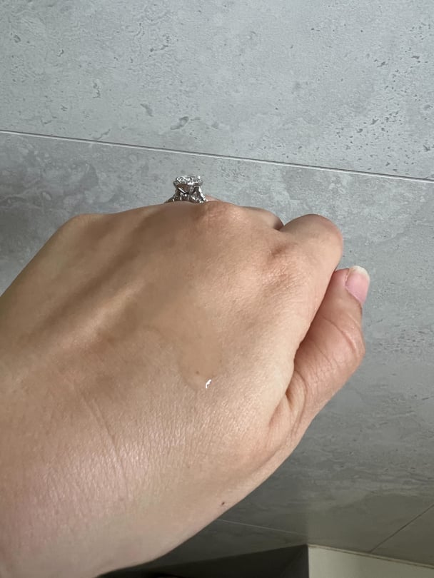 Picture of the serum on a hand. Image: Supplied.