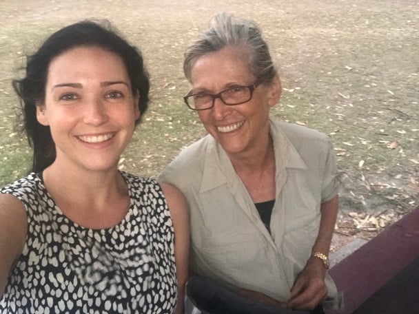 Anna Macdonald and her mother.