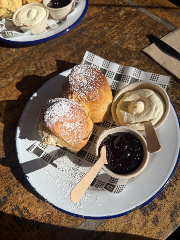 Scones at Megalong Valley Tea Rooms in the Blue Mountains.