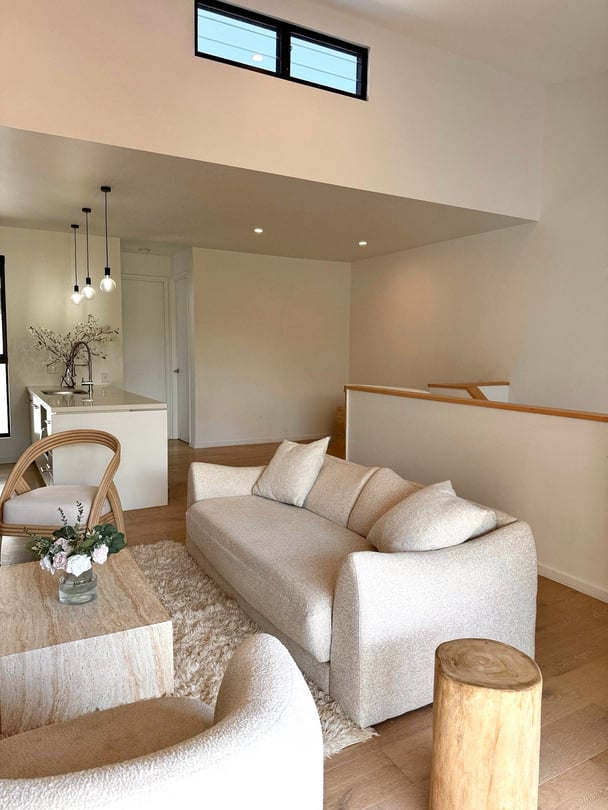 The lounge area of Lani's Brisbane home.