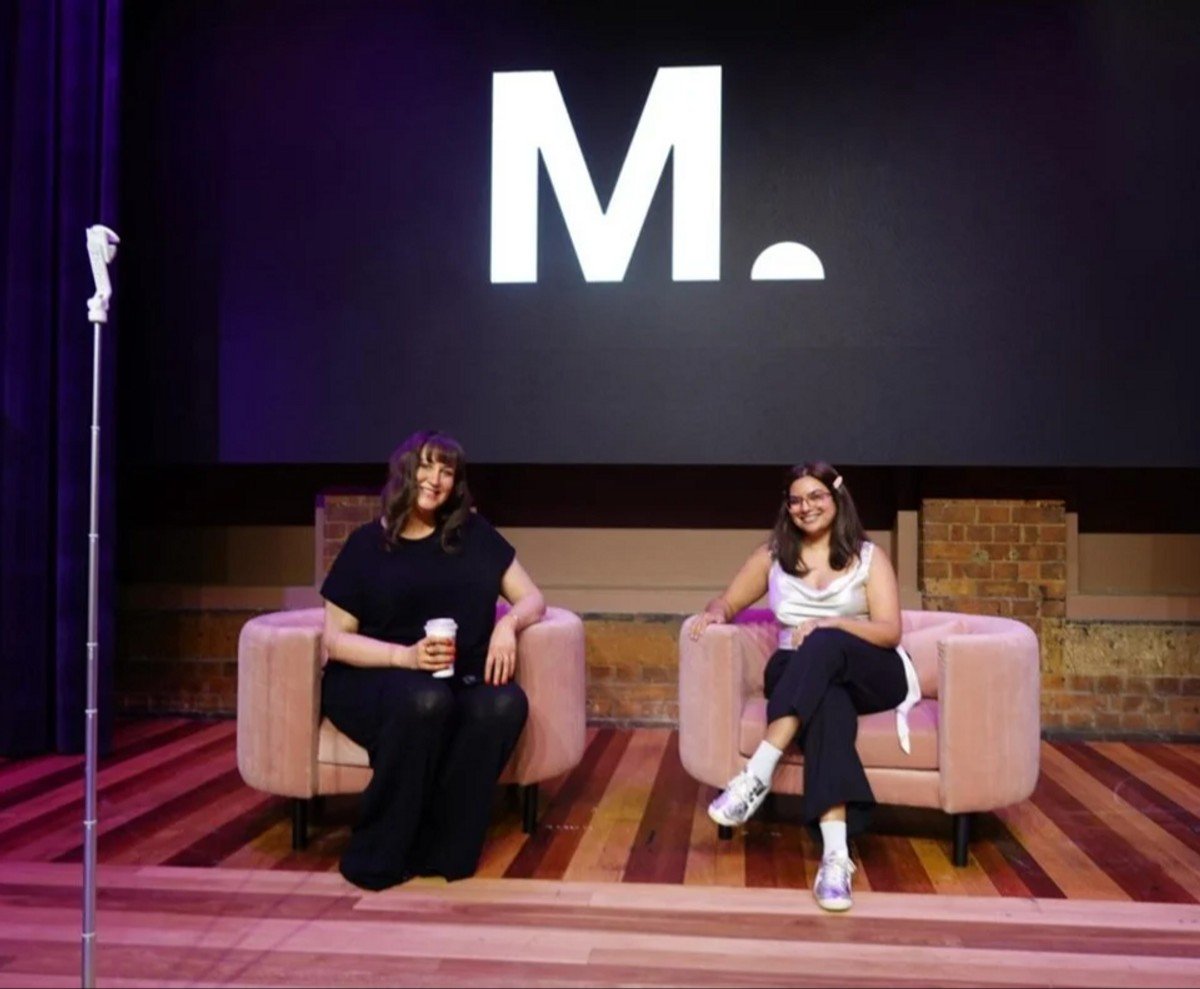 Laura Brodnik and Em Vernem are the hosts of Mamamia's daily entertainment podcast The Spill. 