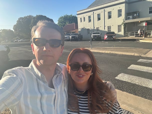 Tourists in Mudgee.