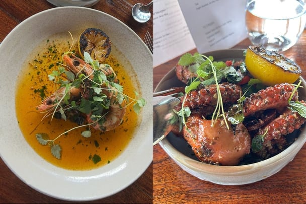 Food at Pipeclay Pumphouse.