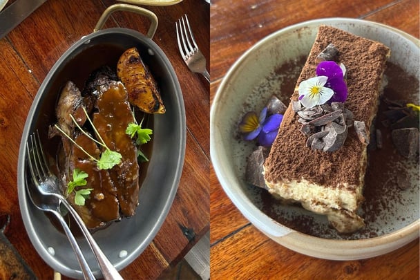 Food at Pipeclay Pumphouse.
