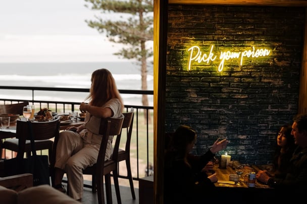 Beach views at The Lennox Hotel and cocktail mood boards at Jekyll and Hyde Bar Lennox head NSW
