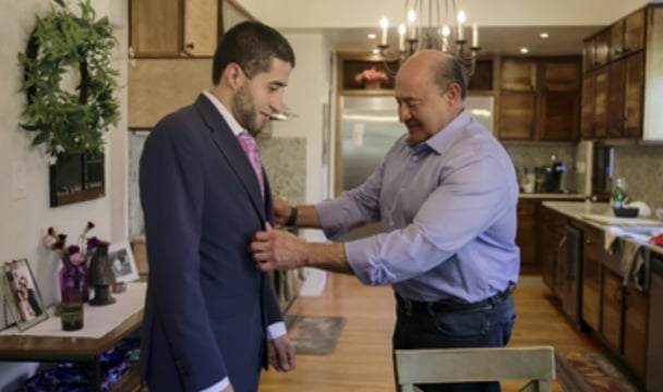 Adan and his dad from Netflix us series Love on the Spectrum season 3