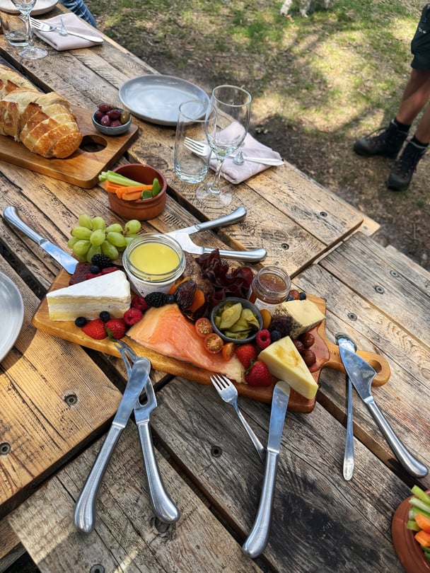 Lunch at a local winery, Unavale Vineyard.