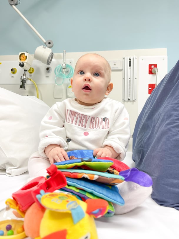 Mia Rose Steffe was diagnosed with bilateral retinoblastoma, a rare cancer that develops in the retina, the light-detecting tissue at the back of the eye.