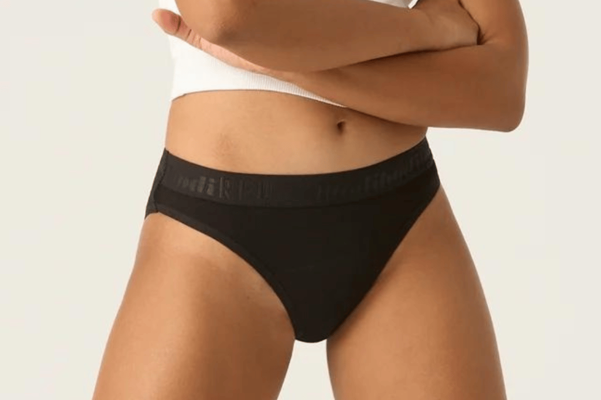 Modibodi Teen Hipster Bikini Moderate-Heavy Black, period underwear