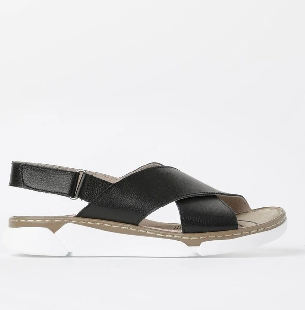 Myer crossover Sandal by Regatta in black.