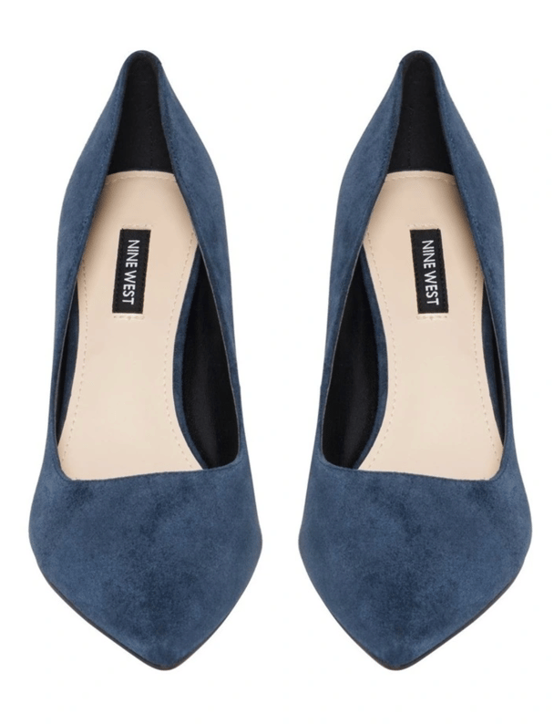 navy suede pumps classic pointed toe heels professional work heels