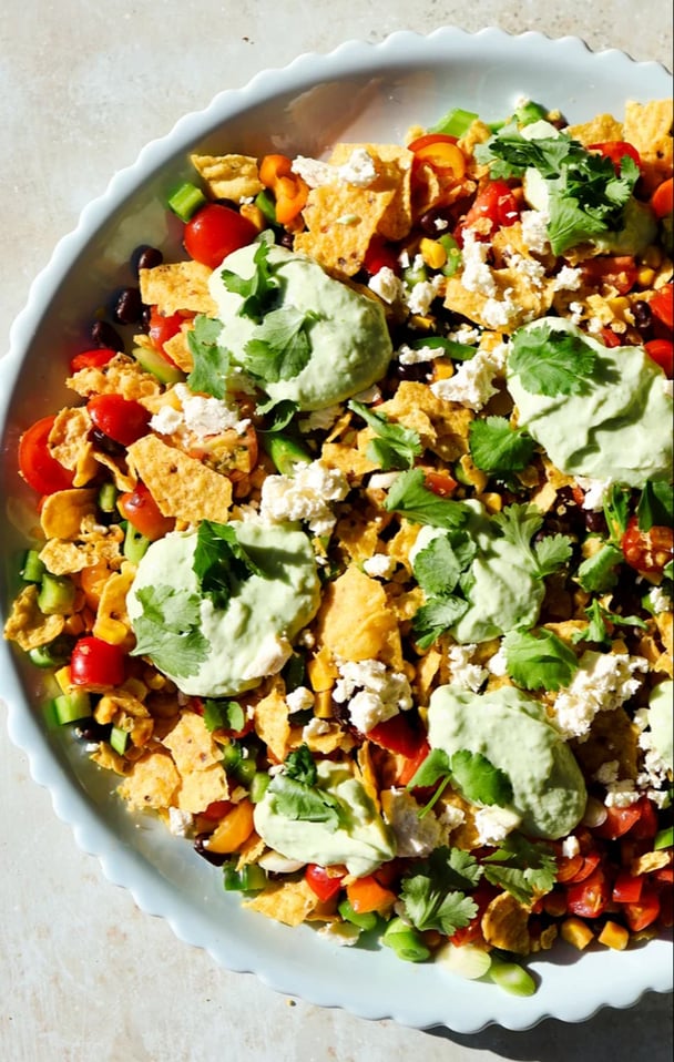 chopped mexican nacho salad