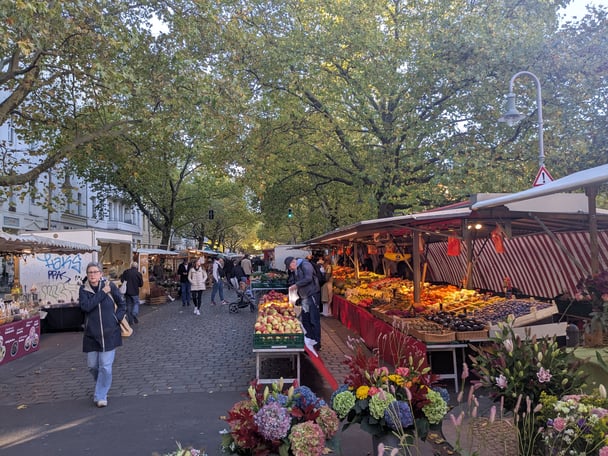 Weekend market in East Berline.
