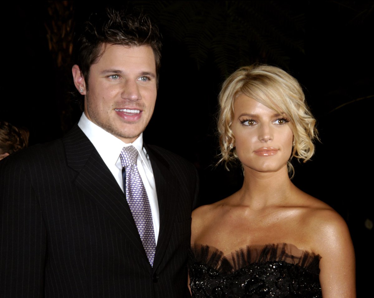 Nick Lachey and Jessica Simpson in 2005.