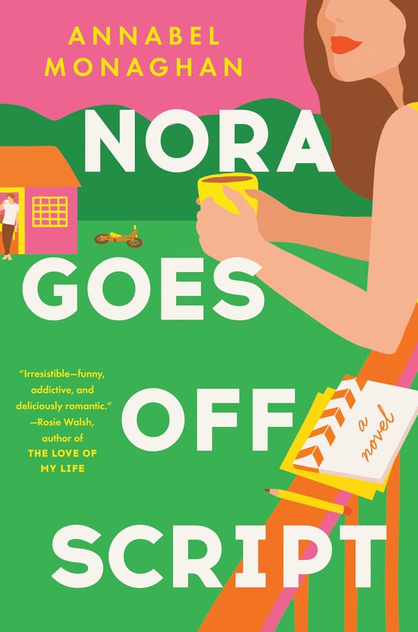 Nora Goes Off Script book cover by Annabel Monaghan