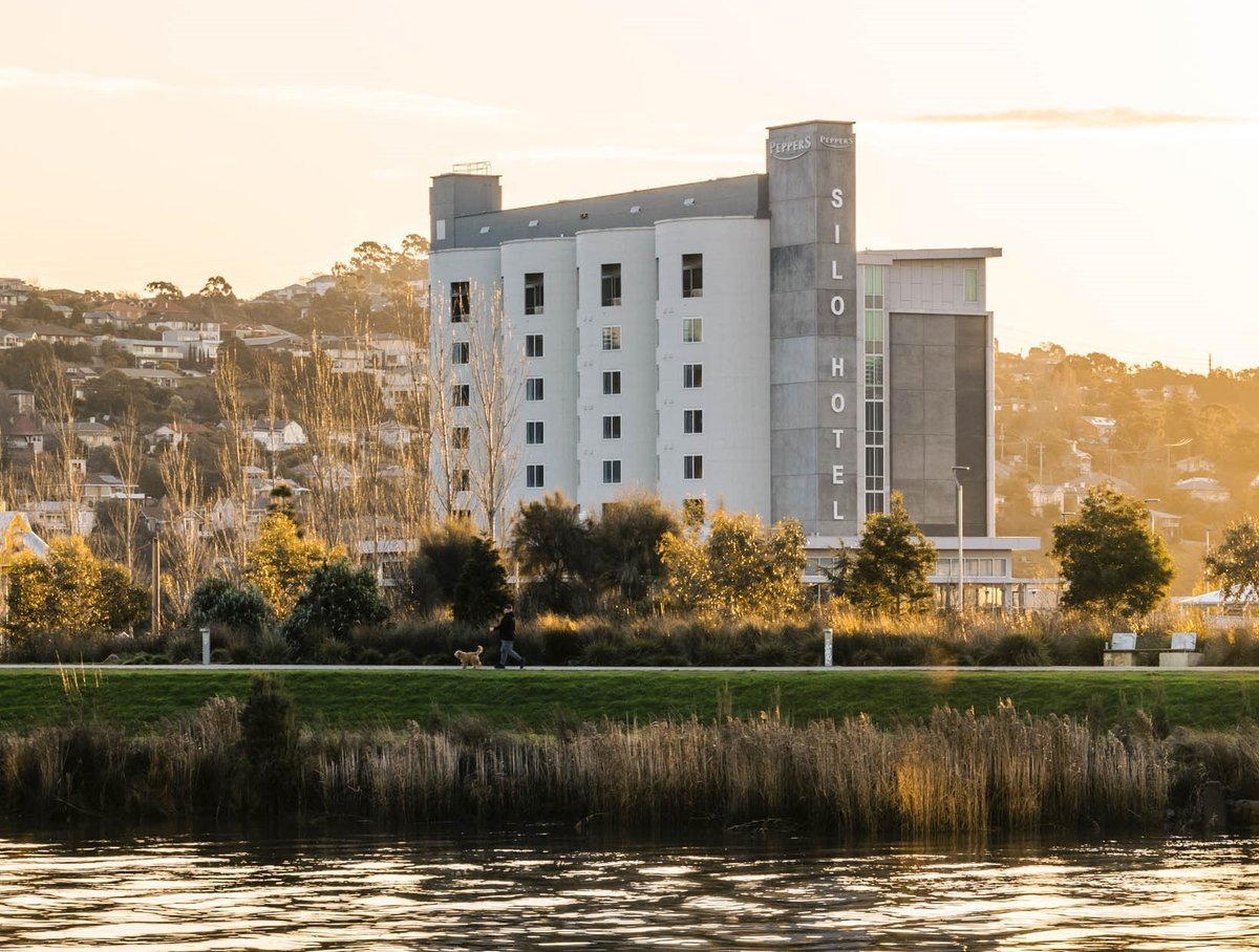 Outer view of the Peppers Silo Hotel.