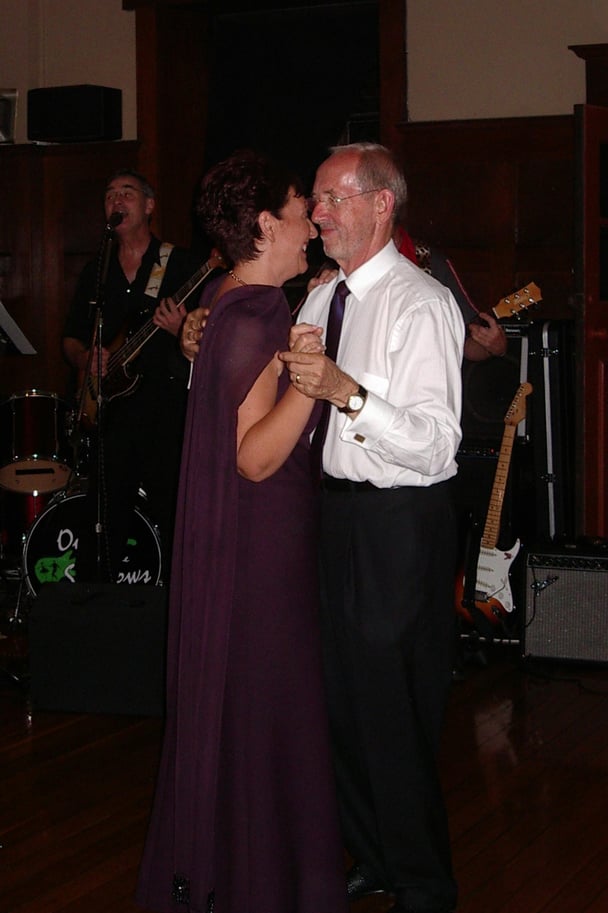 Kay and Richard at their wedding.